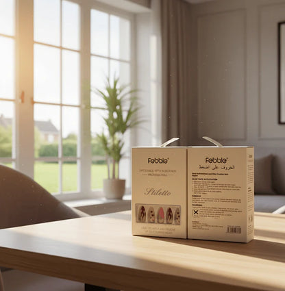 Febble - Stiletto Fire & Hearts Press-On Nails (Original)